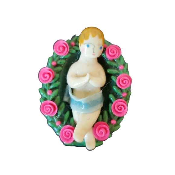 Miniature  Christmas Nativity Set Vintage Handmade - Picture 9 of 15